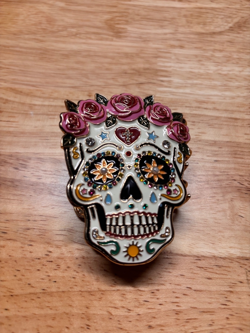 Piper K Hair | Piper K Sugar Skull Hair Claw Clip Da De Los Muertos Halloween